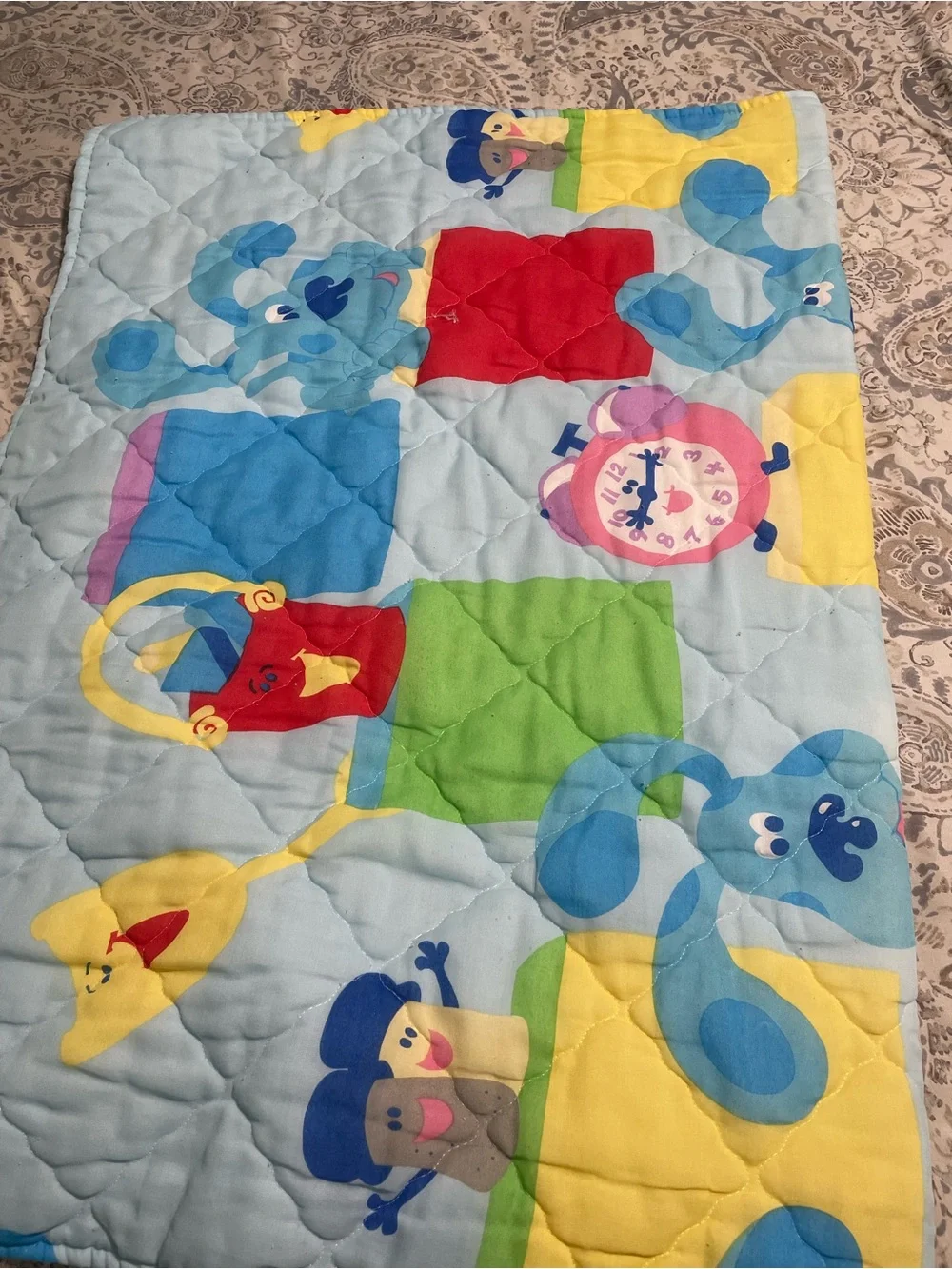 Vintage Blues Clues Toddler Bedding
